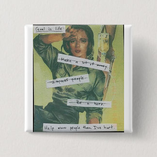 Bóton Quadrado 5.08cm Objetivo na vida