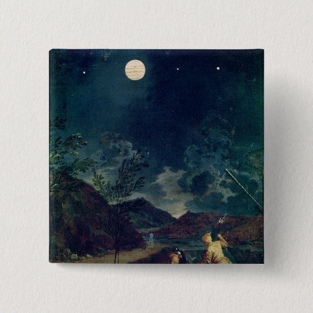 Bóton Quadrado 5.08cm Observações astronômicas (Frente)