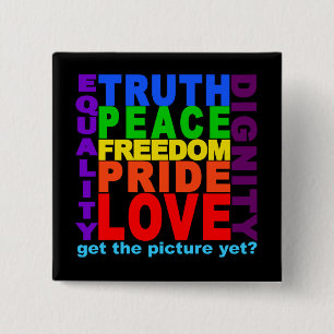 Bóton Quadrado 5.08cm Obtenha a imagem? botão