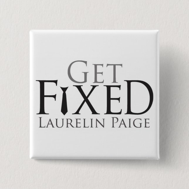 Bóton Quadrado 5.08cm Obtenha botão FIXO (Frente)