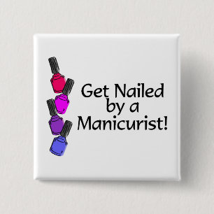 Bóton Quadrado 5.08cm Obtenha pregado por um manicuro 2