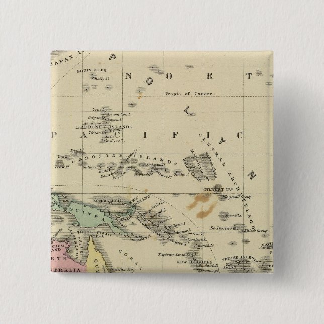 Bóton Quadrado 5.08cm Oceania (Frente)