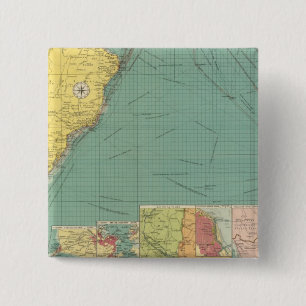 Bóton Quadrado 5.08cm Oceano Atlântico Sul