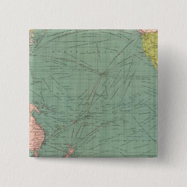 Bóton Quadrado 5.08cm Oceano Pacífico 9 (Frente)