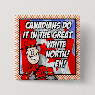 Bóton Quadrado 5.08cm Oh Canadá EH!