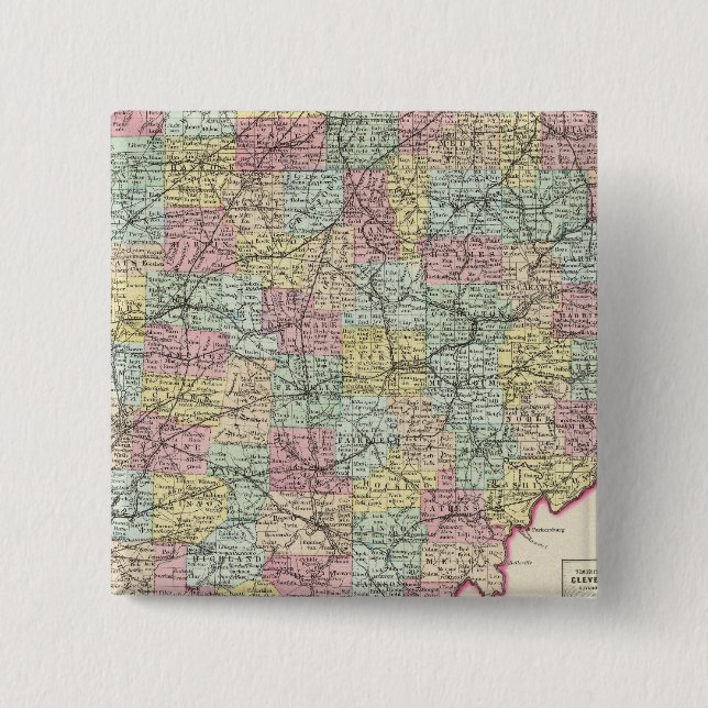 Bóton Quadrado 5.08cm Ohio 6 (Frente)