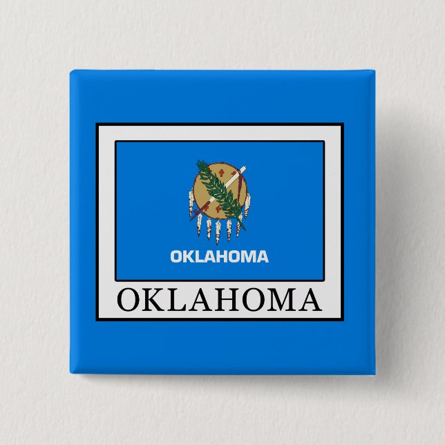 Bóton Quadrado 5.08cm Oklahoma (Frente)