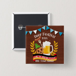 Bóton Quadrado 5.08cm Oktoberfest