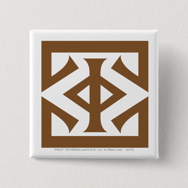 Bóton Quadrado 5.08cm Olho de Sauron (Frente)