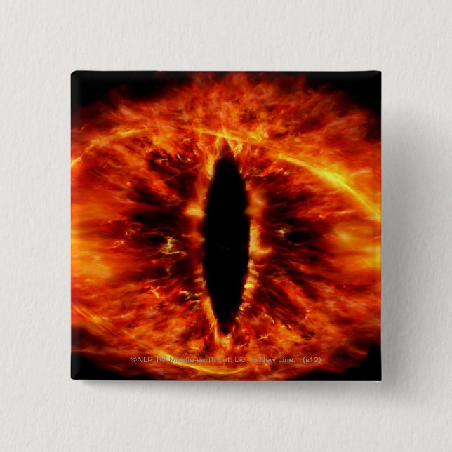 Bóton Quadrado 5.08cm Olho de Sauron (Frente)