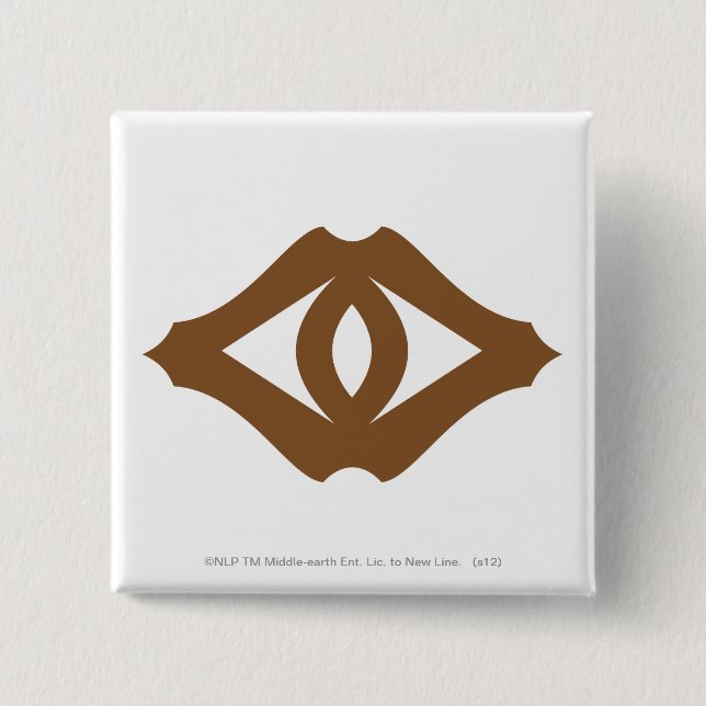 Bóton Quadrado 5.08cm Olho de Sauron (Frente)
