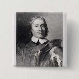 Bóton Quadrado 5.08cm Oliver Cromwell, senhor Protetor de Inglaterra