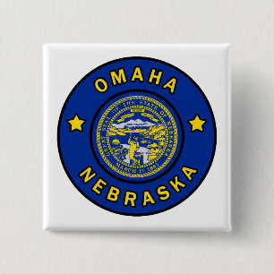 Bóton Quadrado 5.08cm Omaha Nebraska