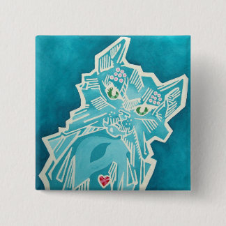 Bóton Quadrado 5.08cm Onça Pinback - Bungle