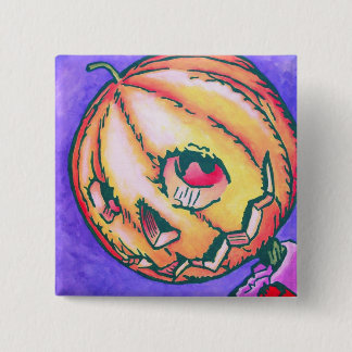 Bóton Quadrado 5.08cm Onça Pinback - Jack Pumpkinhead