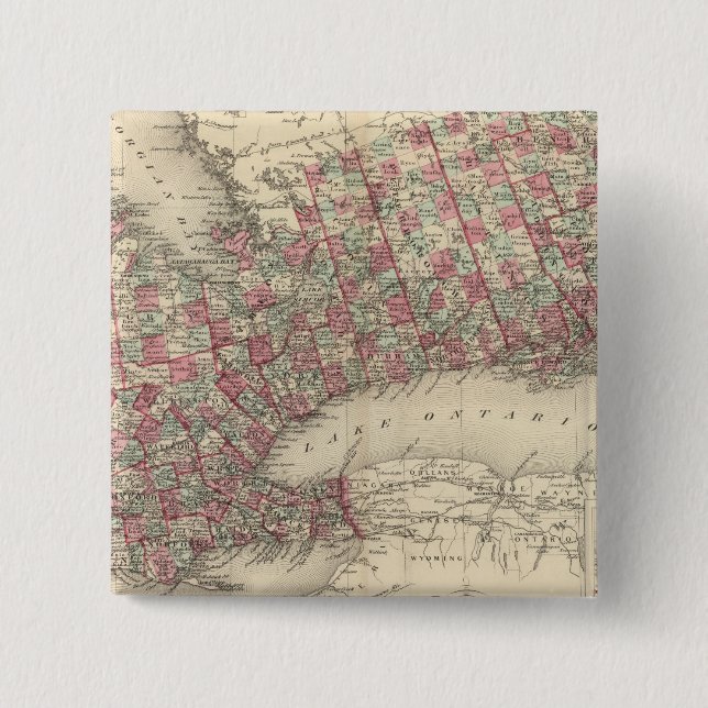 Bóton Quadrado 5.08cm Ontário (Frente)