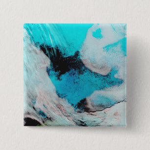 Bóton Quadrado 5.08cm Opinião de cor falsa do Polynya (água aberta)