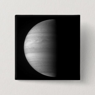 Bóton Quadrado 5.08cm Opinião do Fim-acima do planeta Jupiter