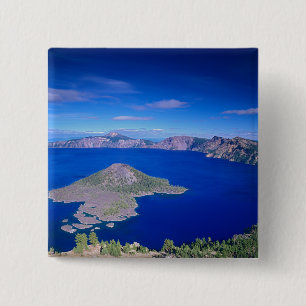 Bóton Quadrado 5.08cm OR, Parque Nacional Crater Lake, Ilha Wizard e Cra