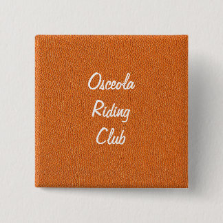 Bóton Quadrado 5.08cm Orange Leather Look