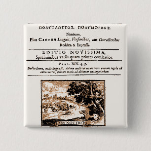 Bóton Quadrado 5.08cm Oratio Dominica