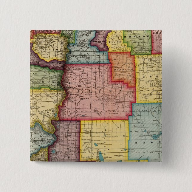 Bóton Quadrado 5.08cm Oregon (Frente)