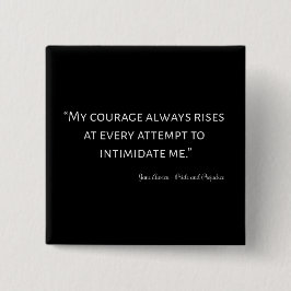 Bóton Quadrado 5.08cm Orgulho e Preconceito Citação I
