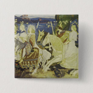 Bóton Quadrado 5.08cm Os Cavaleiros do Sidhe