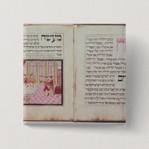 Bóton Quadrado 5.08cm Os cinco rabinos de Bne Brak