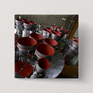 Bóton Quadrado 5.08cm Os impulsionadores da nave espacial 2 de Soyuz