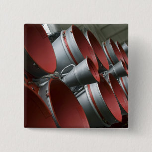 Bóton Quadrado 5.08cm Os impulsionadores da nave espacial 3 de Soyuz