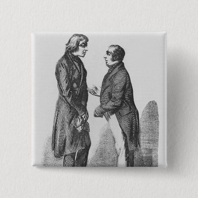 Bóton Quadrado 5.08cm Os irmãos de Cointet (Frente)