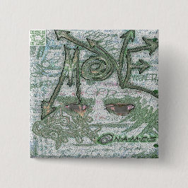 Bóton Quadrado 5.08cm Os NOMES movem o botão comemorativo