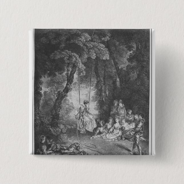 Bóton Quadrado 5.08cm Os prazeres do verão (Frente)