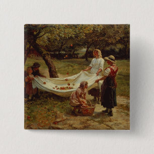 Bóton Quadrado 5.08cm Os recolectores de Apple, 1880