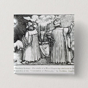 Bóton Quadrado 5.08cm Os sistemas planetários