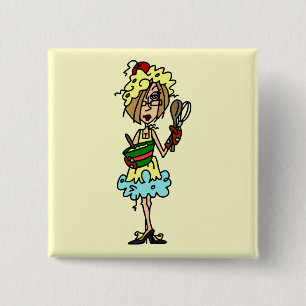 Bóton Quadrado 5.08cm Os t-shirt e os presentes desarrumado do