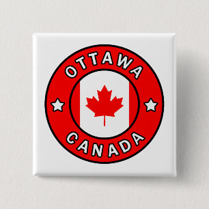 Bóton Quadrado 5.08cm Ottawa Canadá