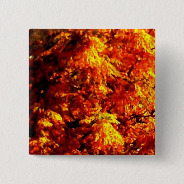 Bóton Quadrado 5.08cm Ouro 1 botão (Frente)