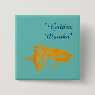 Bóton Quadrado 5.08cm Ouro Matuka para pesca com mosca, pesca com mosca