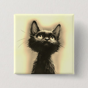 Bóton Quadrado 5.08cm Ouro Preto Encantado