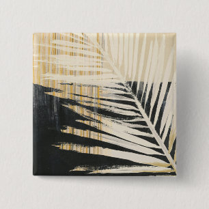 Bóton Quadrado 5.08cm Ouro Raffia - Fronteiras Palm