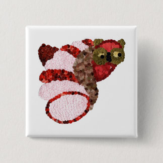 Bóton Quadrado 5.08cm Owl Square Badge