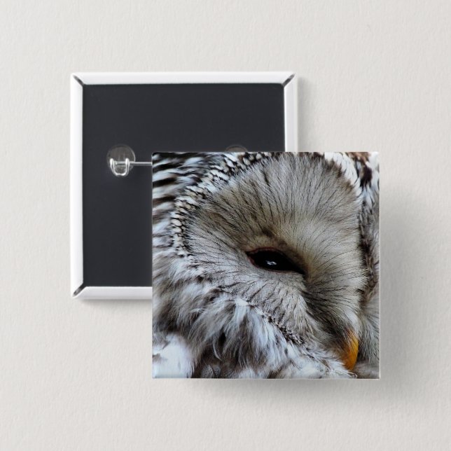 BÓTON QUADRADO 5.08CM OWLS (Frente & Verso)