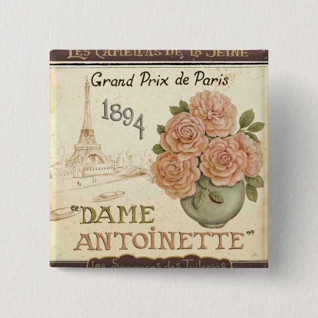 Bóton Quadrado 5.08cm Pacote da semente (Frente)