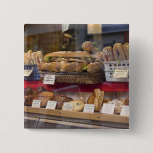 Bóton Quadrado 5.08cm Padaria em Paris