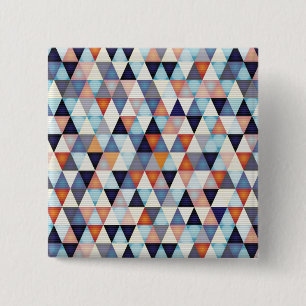 Bóton Quadrado 5.08cm padrão abstrato moderno