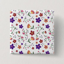 Padrão Floral Desenhado À Mão