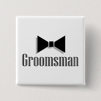 Bóton Quadrado 5.08cm Padrinho de casamento