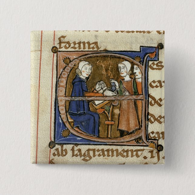 Bóton Quadrado 5.08cm Pagando impostos (Frente)